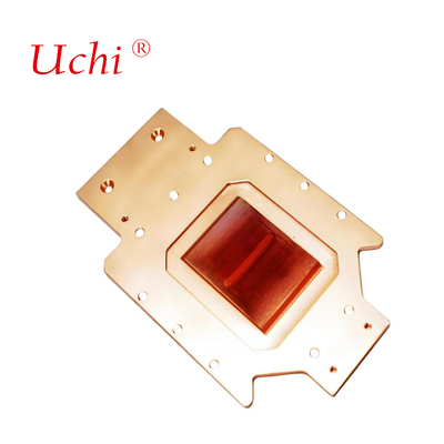 Good price Custom CNC Machined Anodized Copper Cold Plate Heat Sink Liquid Cooling online
