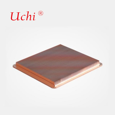 Good price Copper Liquid Cold Plate Square Mini Fin Cooler Heat Sink Solution online