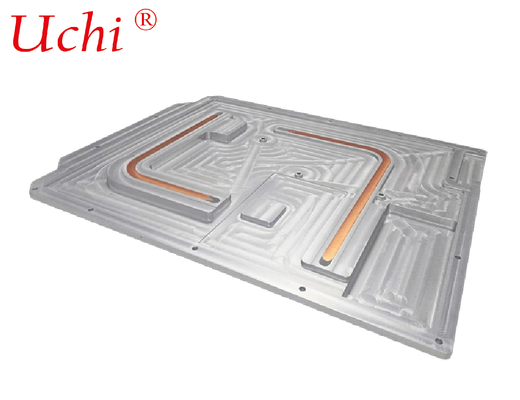 Guter Preis Aluminiumplatten-Wärmewaschbecken Extrusion 2 Wärmeleiter-Friktionsschweißen für optische Module Online
